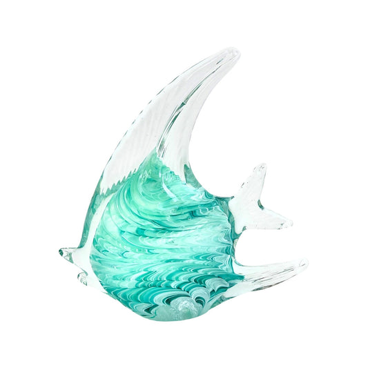 Coloured Glass Ornament - Miniature Green Fish