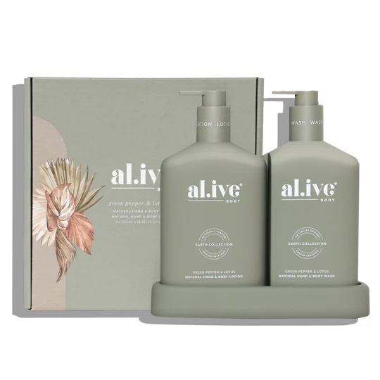 Wash & Lotion Duo | Green Pepper & Lotus | al.ive